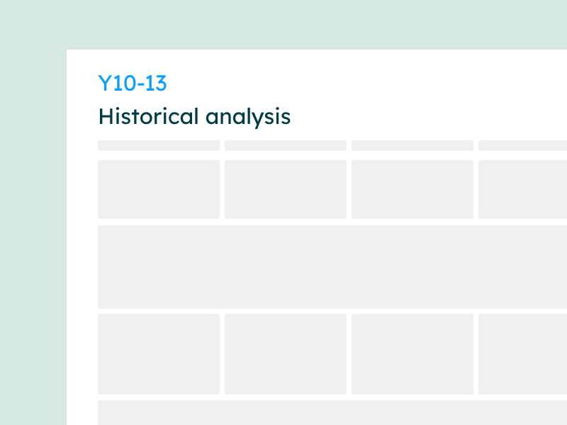 year 10-13 historical analysis rubric